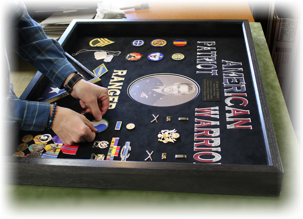 UltraThin custom shadowbox for military