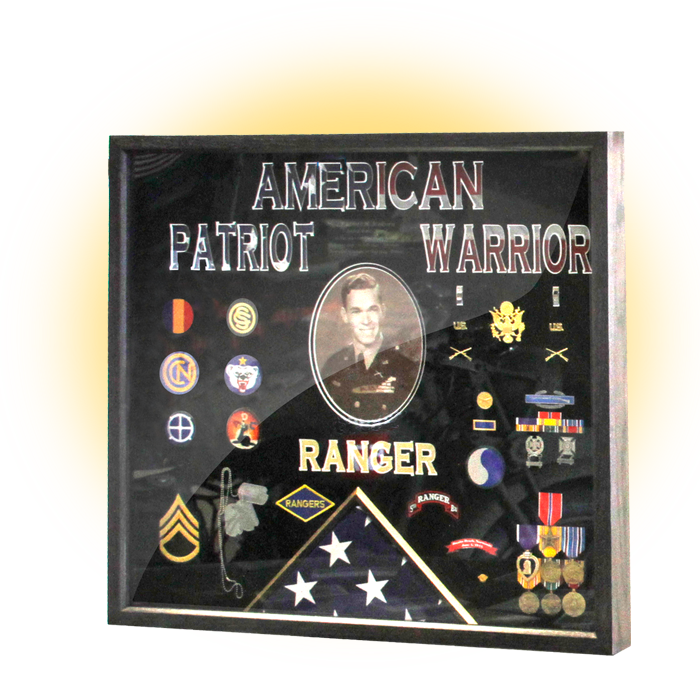 WW@ Shadowbox with Soldier's medals